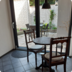 Ferienhaus Weserliebe Terrasse